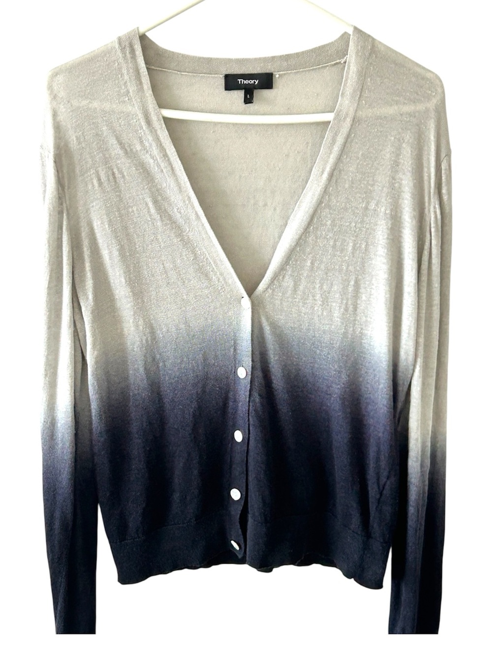 Theory Ombre Cardigan Sweater Size L